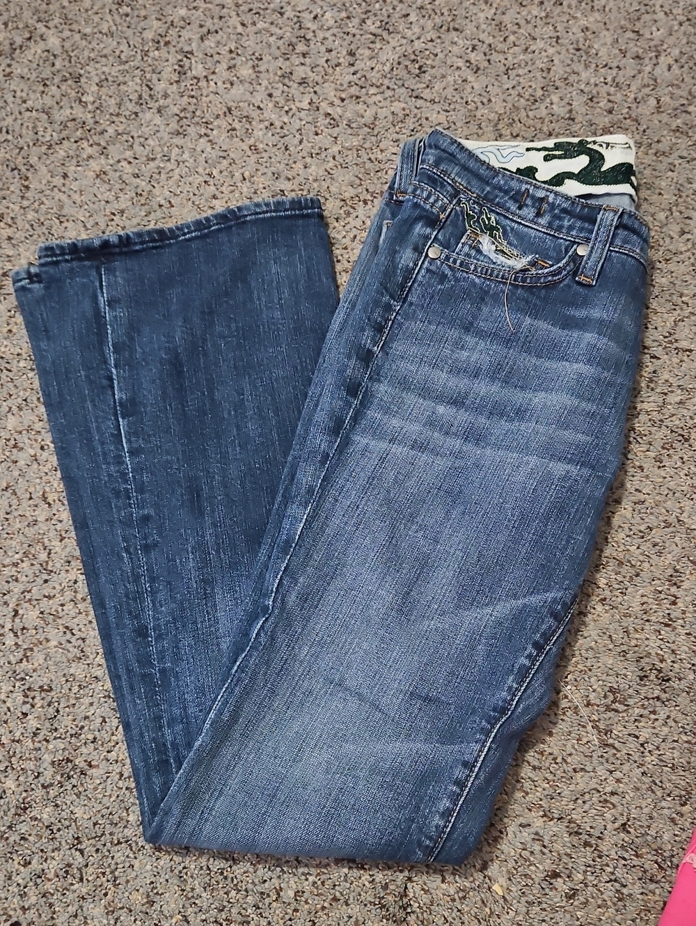 Vigoss Navy Label Jeans with Orange Logo